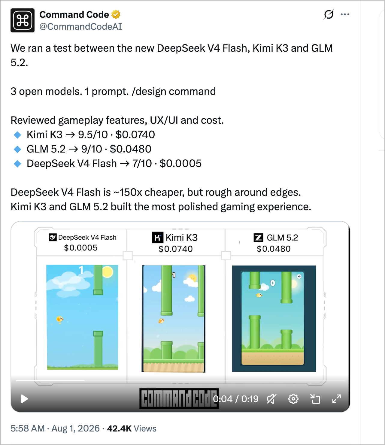Three models, one game